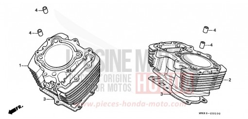 CYLINDRE VT1100CJ de 1988